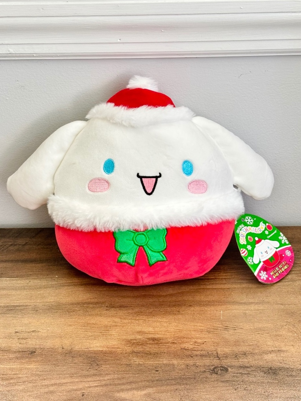 NWT Squishmallows Sanrio Hello Kitty Holiday Cinnamoroll Santa Plush Stuffed Toy